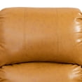 thumbnail image 3 of AUKFA 3 Seats Recliner Sofa Chair, Home Theater Sofa with Flipped Backrest and Cupholder, Yellow, 3 of 14