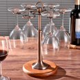 thumbnail image 2 of Desktop Shelf, Electroplating Wine Cup Rack, For Living Room Restaurant Dining  Bronze, 2 of 8