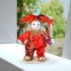 thumbnail image 1 of Muñeca arlequín de 7 pulgadas, exhibición casera con disfraz, muñeca antigua, coleccionable, muñecas de hechas a mano vintage para cumpleaños, CUTICAT Muñeco Payaso, 1 of 8