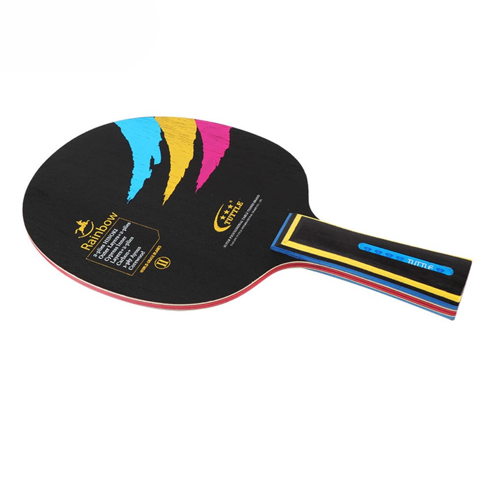 Carbon Fiber Table Tennis Racket/Bat/Paddle Blade Long Handle Horizontal Grip 