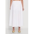thumbnail image 4 of Womens Trendy Poplin High Waisted Side Slit Midi Skirt, 4 of 4