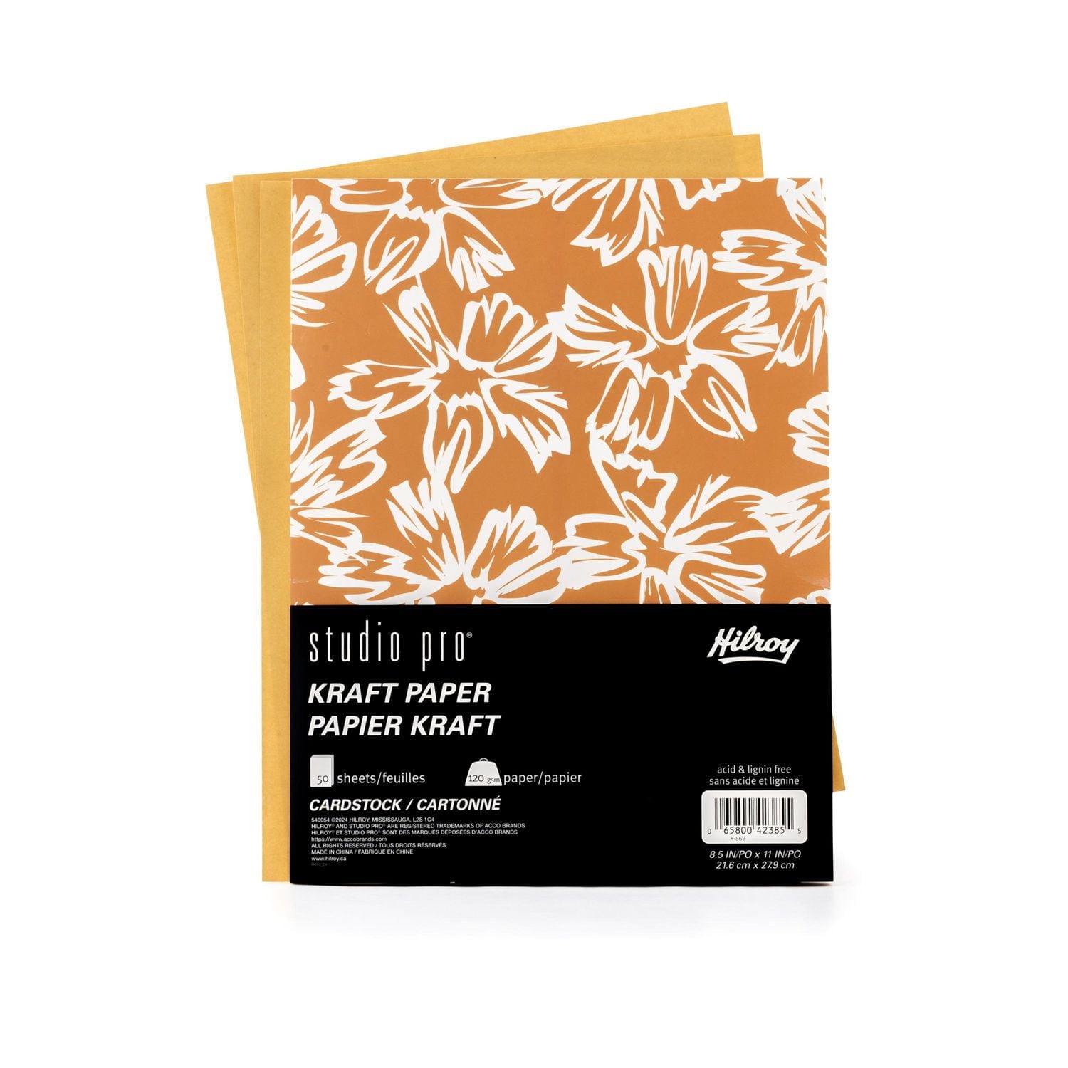 Papier cartonné kraft Hilroy® Studio Pro® 8,5 x 11, 50 un Papier cartonné