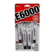 Eclectic E-6000 Adhesive, E6000 Mini Tubes, .18 fl oz, 4/Pkg.