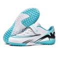 thumbnail image 3 of Zapatos bajos cómodos tacos de fútbol sin deslizamiento de bucle de gancho (30 tf) azul, 3 of 9