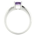 thumbnail image 4 of 1.0ct cushion cut alexandrite 14k white gold Bridal Wedding Engagement Promise Anniversary Ring for Women size 4.75, 4 of 7