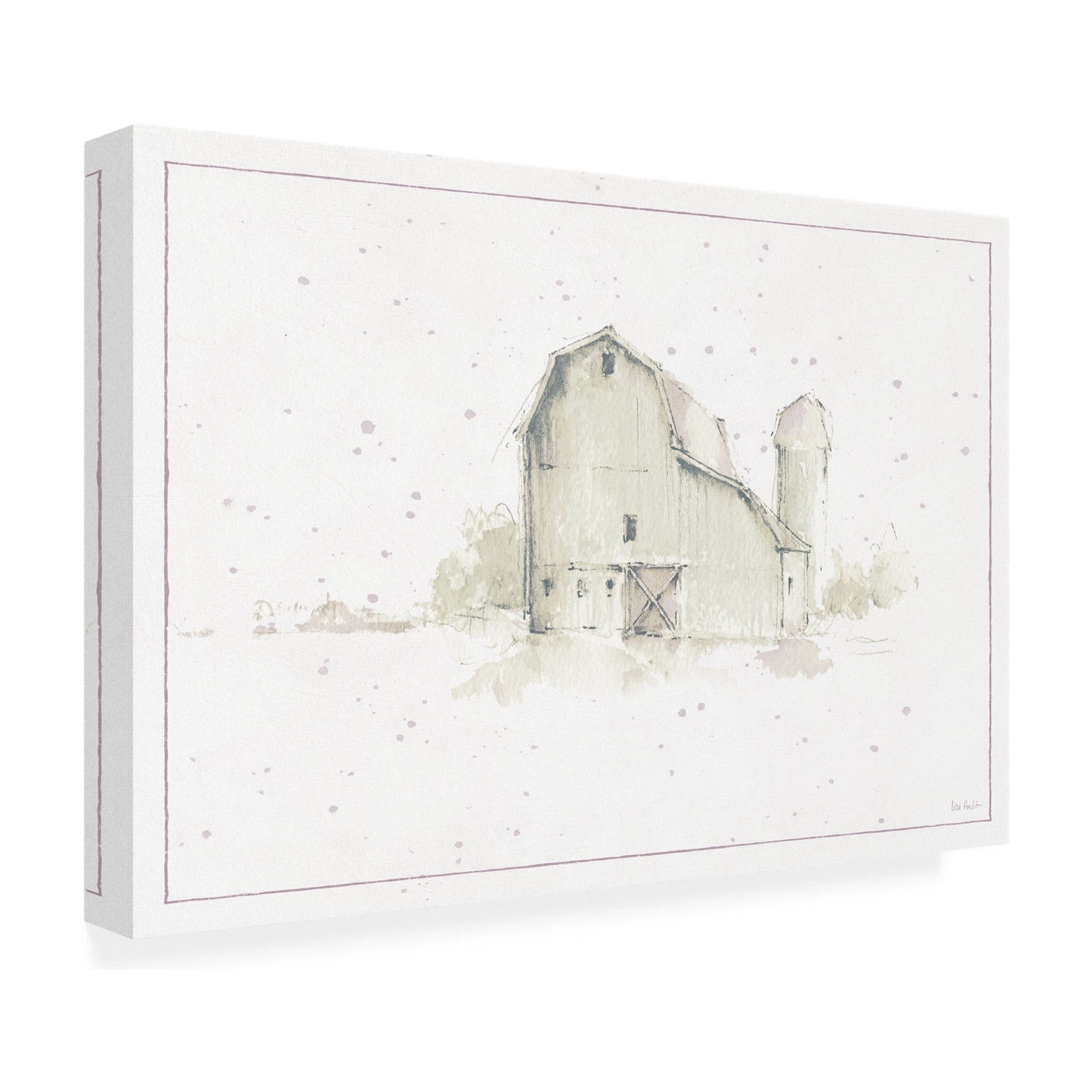 Trademark Fine Art 'Farm Friends XIV Barn Neutral' Canvas Art by Lisa Audit