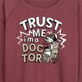 thumbnail image 3 of The Nightmare Before Christmas - Trust Me I'm A Doctor - Women's Lightweight French Terry Long Sleeve Shirt, 3 of 5