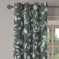 thumbnail image 3 of Ambesonne Leaf Print Grommet Curtain, Romantic Eucalyptus Art, 50"x120", Dark Grey Laurel Green, 3 of 5