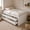 White, variant on GDF Studio Tyler Full Size Captain Bed with Storage Drawers & Side Door, Modern Space-Saving Bed for Kids, Navy Blue