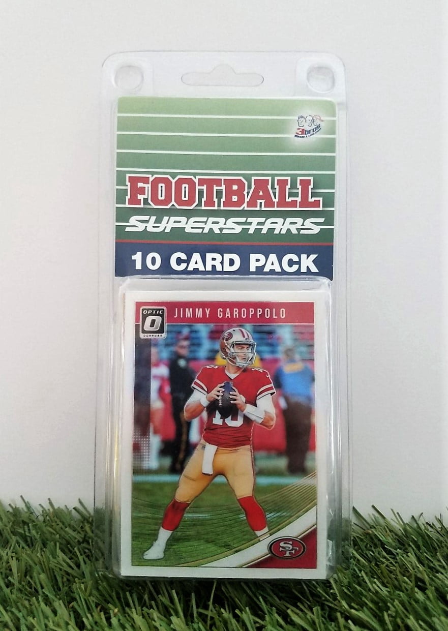 custom nfl fire pits on Jimmy Garoppolo 10 Card Pack Nfl Football Superstar Jimmy Garoppolo Starter Kit All Different Cards Comes In Custom Souvenir Case Perfect For The Ultimate Garoppolo Fan By 3bros Walmart Com Walmart Com