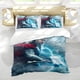 thumbnail image 5 of Thor Conjunto de sábanas temático, trío de piezas, cómodo y amigable con la piel, diseño único, regalo de decoración para el hogar para familiares, amigos y fans,173cm *218cm, 5 of 6