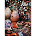 thumbnail image 2 of Aldridge, Ashley 12x14 White Modern Wood Framed Museum Art Print Titled - Patchwork Pots and Pillows, 2 of 4
