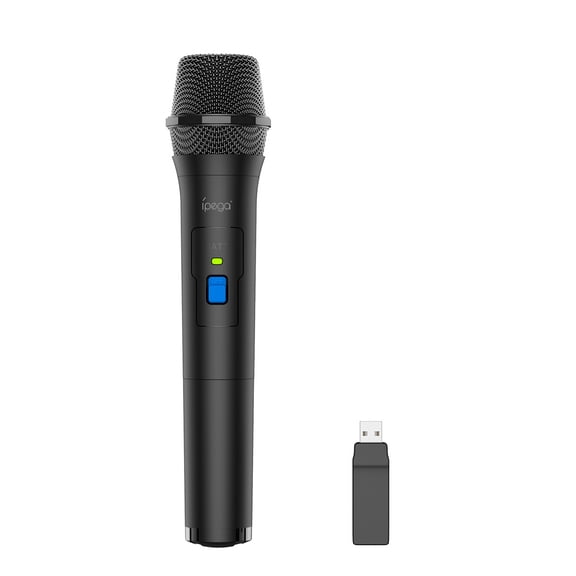 IPEGA Wireless Gaming Microphone with On/Off Switch - Universal Compatibility for Switch/PS4/PS3/Xbox One/Wii U, Clear Voice Chat Mic for Multiplayer & Streaming