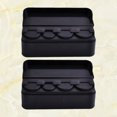 thumbnail image 4 of SHISUYAN 2Pcs Box Loose Change Storage Coin Case Money Bank Holder (Black), 4 of 8