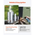 thumbnail image 5 of 4LBS Charcoal Chimney Starter, Heavy-Duty Galvanized Steel Rapid Charcoal Lighter with Heat Insulated Handle, Ventilated Quick Ignition BBQ Chimney Starter for Outdoor Barbecue Grill, 5 of 12