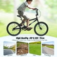 thumbnail image 2 of Ambifirner Road Bike 20 Inch Freestyle BMX Bikes - Single Speed Beginners Bicycle in Stoack Carbon Steel Frame, Rear Caliper Brake, White, 2 of 8
