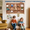 thumbnail image 6 of Huisuilinss Wall Locker,Cubby Storage Organizer,Daycare Shelves With 10/15 Cubbies,Hooks Qnd Shelf,Hanging Wall Mount For Home School Nursery Kindergarten, 6 of 8