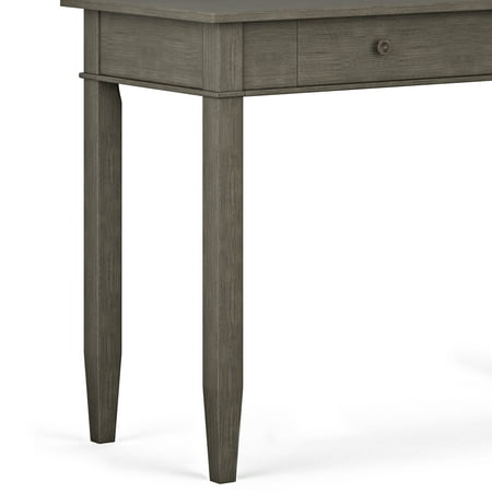 Simpli Home - Carlton Rectangular Contemporary Wood 1-Drawer Table - Farmhouse Gray