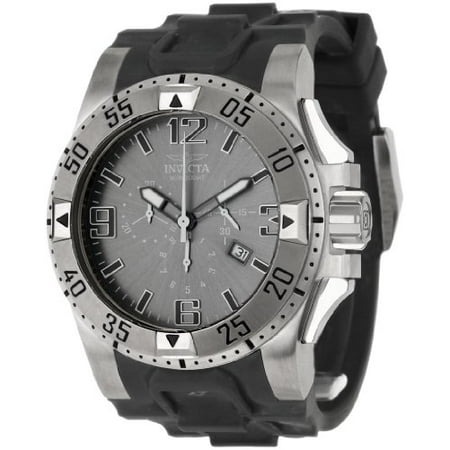 Silver Dial Polyurethane - 1414 Men's Reserve Chronograph Silver Dial Grey Polyurethane Watch