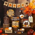 thumbnail image 2 of 15 Piece Autumn Tray Decor Set: Pumpkins Farmhouse & Realistic Maple Leaves For Fall Centerpieces | Clear & Textured Style, 2 of 4