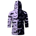 thumbnail image 6 of IAJDKMEK Men's Hoodie Halloween Shirt Tee - 3/4 Sleeve Funny Graphic Top, Perfect Men's T-Shirt for Costume and Relaxed Days,Blue M, 6 of 9