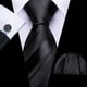 thumbnail image 3 of Set de Corbata de Seda a Rayas Barry.Wang, 150 cm de Longitud, 3 of 5