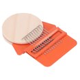 thumbnail image 3 of BIMZUC 10 Hooks Mini Weaving Loom Machine Small Darning Tool with 6.5cm / 2.56 inches Wooden Board for Clothing Mending Orange Triangle, 3 of 9