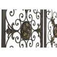 thumbnail image 6 of DecMode Brown Metal Wire Scroll Fleur De Lis Wall Decor with Gold Accents (4 Count), 6 of 17