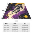 thumbnail image 3 of Susaid Astronaut Floating purple Space Print Microfiber Cleaning Cloth, Multi-Functional Cleaning Towels, Highly Absorbent Cleaning Rags,Cleaning Cloths for Car Kitchen Home-50"x40", 3 of 7