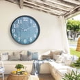 thumbnail image 2 of Large Outdoor Indoor Clock Waterproof,18 Inch Waterproof Oversized Wall Clocks,Silent Movement Battery Operated for Garden Patio, 2 of 7