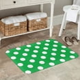 thumbnail image 7 of Vsdgher Green And White Polka Dot Flannel Anti-Slip Floor Mat Comfort Mat Outdoor Rug, Indoor Outdoor Rugs for Home, Office, Laundry 16''x24''in, 7 of 7