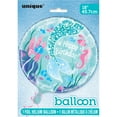 thumbnail image 2 of Unique Industries Foil Mermaid 18" Multi-color Happy Birthday Balloon, 2 of 3