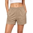 thumbnail image 3 of YYDGH Women's Casual Shorts Summer Loose Athletic Workout Sweat Shorts Lounge Running Elastic Waist Shorts with Pockets, 3 of 9