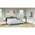 thumbnail image 2 of Arched Upholstered King Platform Bed in Gray Velvet, 2 of 6