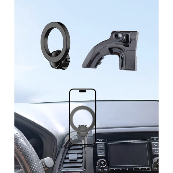 MaserWeller Car Phone Holder for Honda HRV HR-V 2016 2017 2018 2019 2020 2021 2022 Accessories, 360° Rotation Phone Mount Compatible with MagSafe, Cell Phone Holder Does Not Affect Air Vent