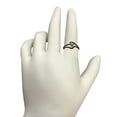 thumbnail image 5 of AoneJewelry 1.45 Ct. Created Emerald Gemstone & Black Diamond Ring In 10K Rose, White & Yellow Gold, 5 of 5