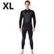 thumbnail image 2 of Traje de buceo Secado rápido Secado rápido Pantalones de manga larga de una pieza Sunprotection Manténgase al calentamiento para bucear Snorkeling Surfing Natación Negro / Negro Línea 【XL】 Yuarrent OD003281-19, 2 of 7