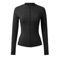 thumbnail image 4 of Locachy Women's Slim Fit Full Zip Athletic Running Sports Workout Jacket With Pockets, 4 of 4