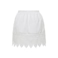 thumbnail image 4 of Women Basic Lace Skirt, Lace Stitching Cutout Elastic Waist Skirt, 4 of 8
