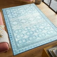 thumbnail image 2 of FULIE 6'x9'Rugs Vintage Floral Rug Retro Large Traditional Floor Carpet,Light Blue/H-15, 2 of 7