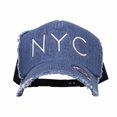 thumbnail image 2 of WITHMOONS Mesh Baseball Cap Cotton Dad Trucker Hat Distressed KRM1154 (Blue), 2 of 2