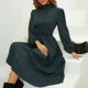 thumbnail image 3 of Gibobby Vestidos de suéter anchos Vestido con cintura elástica y estampado integral con cuello simulado y manga larga para mujer(A,G), 3 of 5