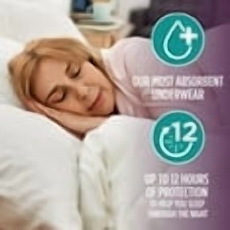 Women's Overnight Incontinence & Postpartum Underwear, L , Ultimate Absorbency (32 Count)