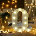 thumbnail image 4 of Alphabet LED Letter Lights Light Up White Plastic Letters Standing Hanging Q, 4 of 5