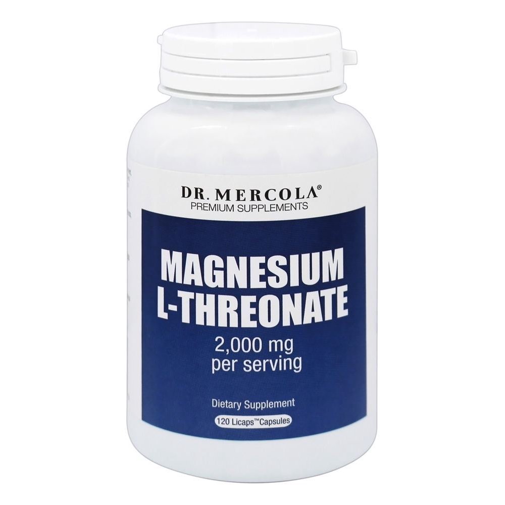 Dr. Mercola Premium Products Magnesium LThreonate 2000 mg. 120 Capsules