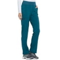 thumbnail image 4 of Dickies EDS Essentials Scrubs Pant for Women Natural Rise Tapered Leg Pull-On Plus Size DK005, 4XL, Caribbean Blue, 4 of 7
