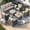Khaki, variant on ELPOSUN Patio Furniture Set, 5 Pieces Outdoor Patio Sectional Sofa Set, All-Weather Wicker Rattan Outdoor Conversation Set with Ottoman for Poolside, Backyard, Gray Wicker Navy Blue Cushions