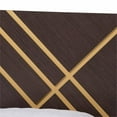 thumbnail image 5 of Baxton Studio Arcelia Dark Brown and Gold Finished Wood Queen Size Platform Bed, 5 of 9