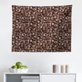 thumbnail image 1 of Damask Tapestry, Retro Style Antique Floral Motifs with Victorian Influences Abstract Ornaments, Fabric Wall Hanging Decor for Bedroom Living Room Dorm, 2 Sizes, Tan and Brown, by Ambesonne, 1 of 1