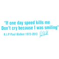 thumbnail image 2 of Naierhg Paul Walker English Sentence Reflective Car Body Window Decals Sticker Decor, 2 of 4